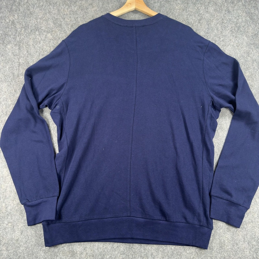 Diesel Sweater Mens XL Blue S-Dant-Klark Cotton Crewneck Logo NWT - Picture 9 of 16